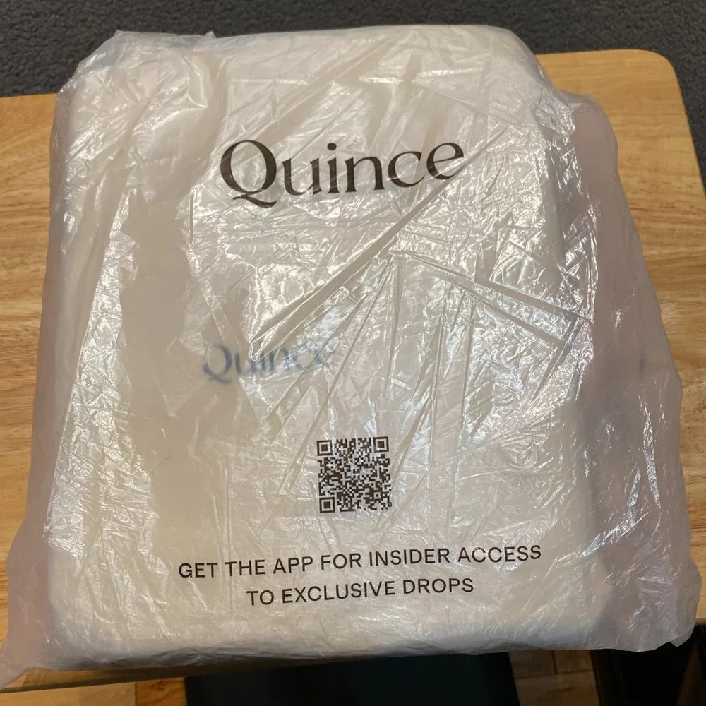 Quince European Linen Duvet Cover Twin Size White NO SHAMS 100% Linen